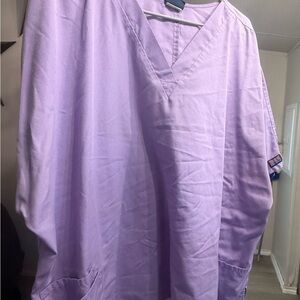 Cherokee Women's authentic scrubs Lavender V-Neck Tunic